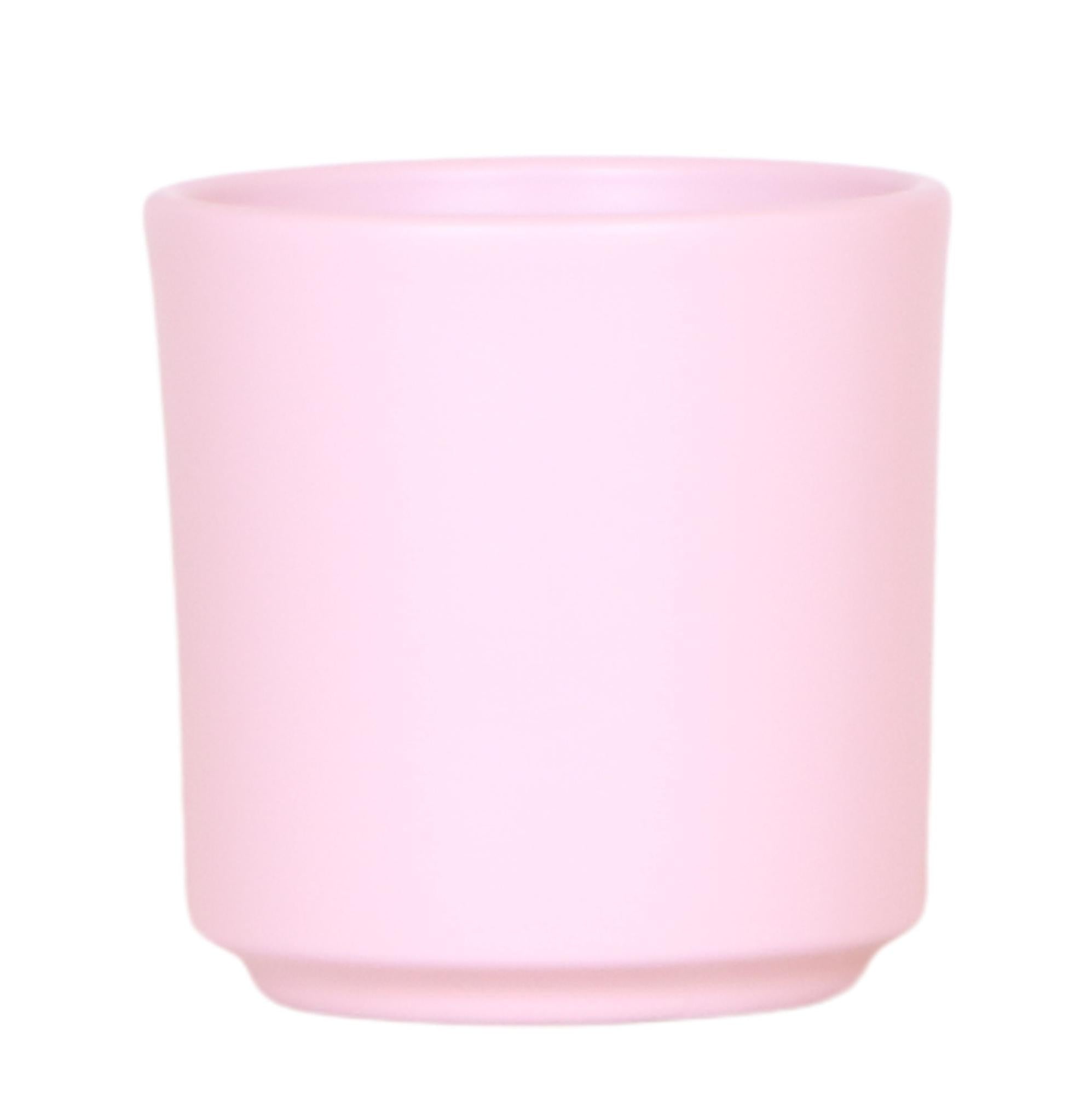 Image of Simplicity Blumentopf – Rosa – 9cm – Moderner Pflanztopf mit glatter Oberfläche – Dekorativer Übertopf für Zimmerpflanzen, Balkon & Büro-0
