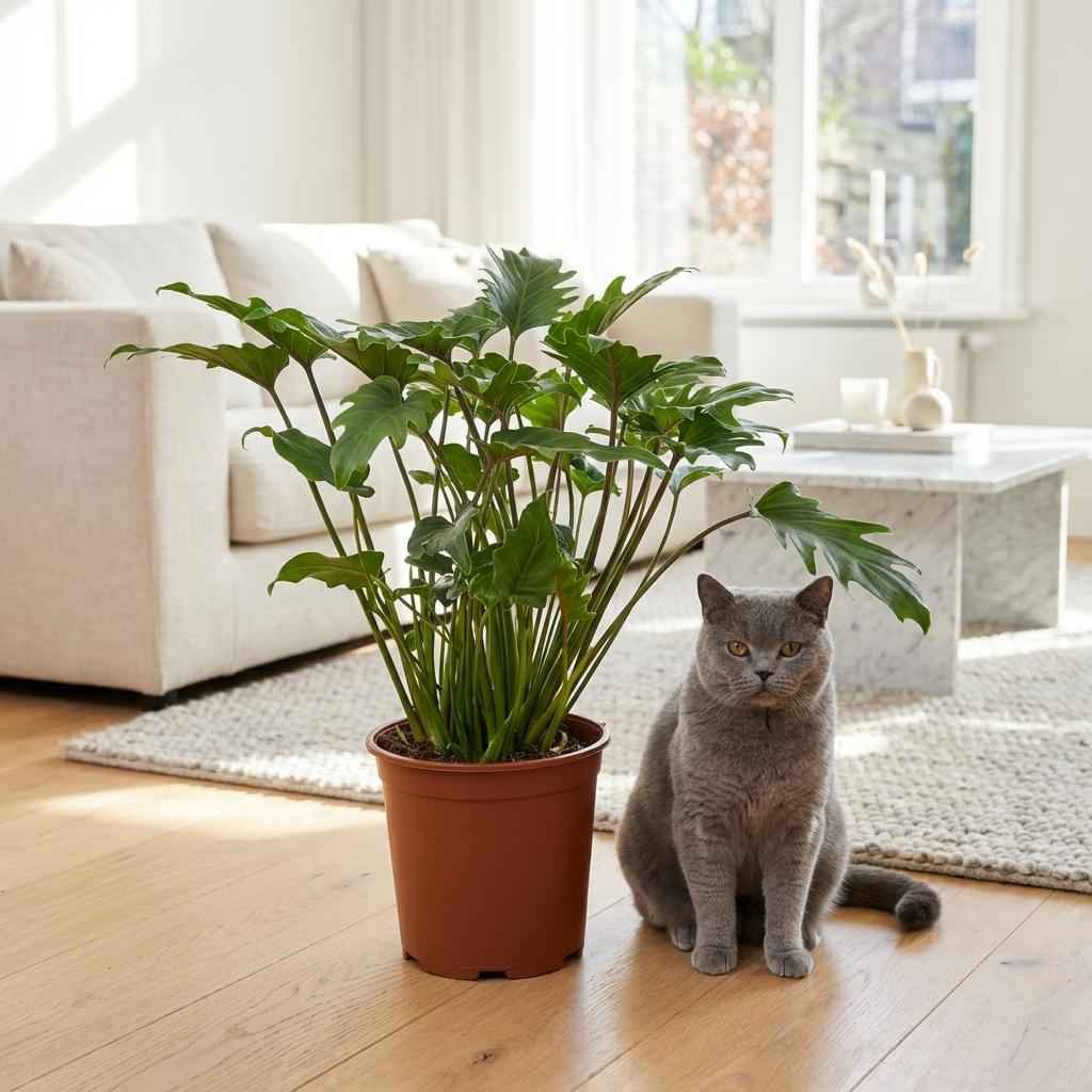 Image of Philodendron Xanadu grün 60cm 19cm Zimmerpflanze pflegeleicht kompakte tropische Grünpflanze mit dekorativen Blättern für Wohnzimmer Büro Schlafzimmer-2