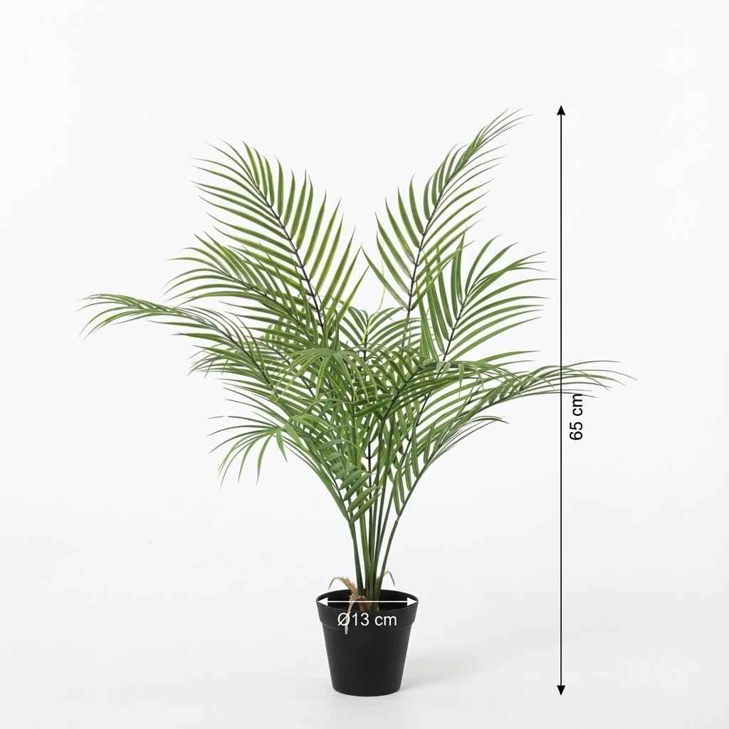 Image of Kentia Palme Kunstpflanze 65cm – Dekorative Kunstpalme Zimmerpflanze – Pflegefreie Deko Pflanze für Wohnzimmer Büro & Regal-4