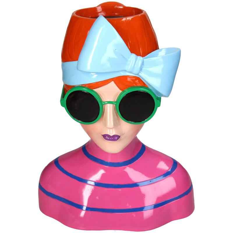 Image of Vase Fashion Lady 'Larissa' – 30cm – Polyresin – Modedesign – Dekorative Kunstvase für Wohnzimmer, Tisch & Fensterbank-0