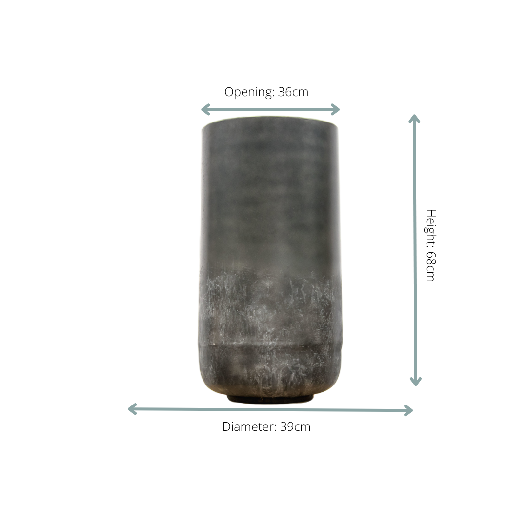 Image of Vase Elisa Mystic Earth – D39xH68cm – Große Bodenvasen im Erdtönen – Blumenvase im Vintage – Look-1