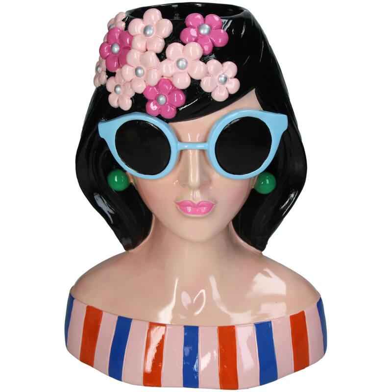 Image of Vase Fashion Lady 'Anna' 30cm – Polyresin – Dekovase in Modedesign – Stilvolles Kunstobjekt & Wohnaccessoire für modernes Interieur