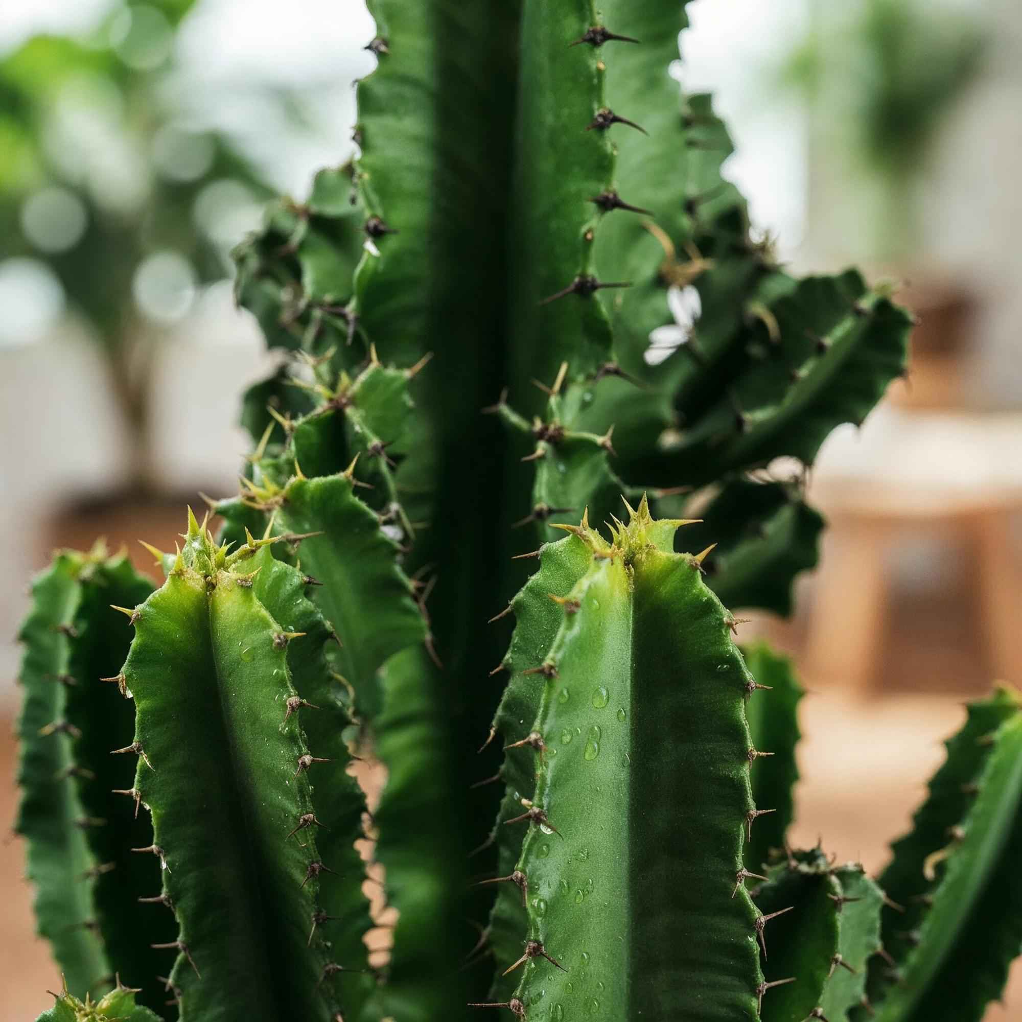 Image of Euphorbia eritrea – Afrikanischer Milchbaum – 60cm – 17cm – Pflegeleichter Wolfsmilchkaktus in kräftigem Grün-3