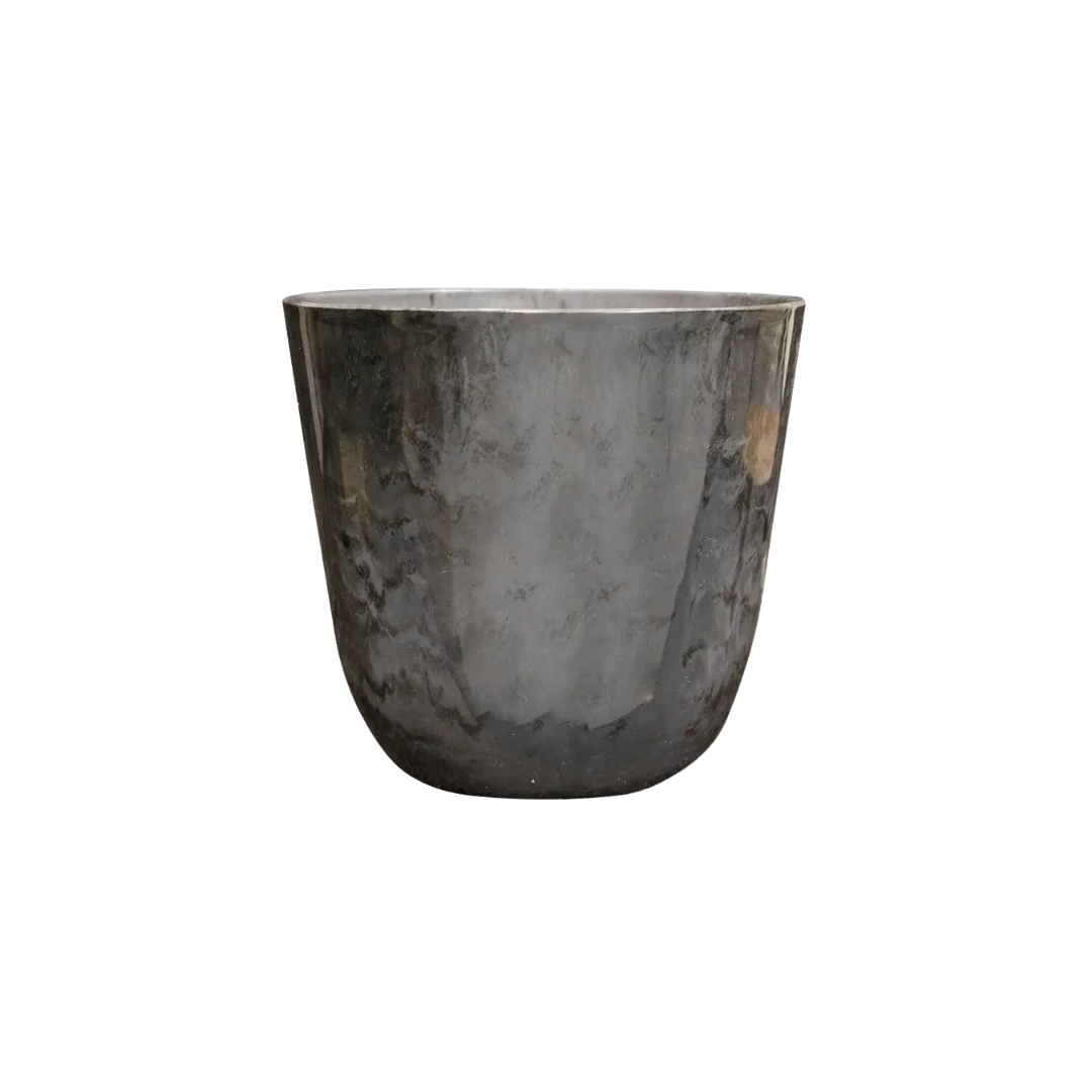 Image of Pflanztopf Palermo Marble – Grau – D35xH32cm – Großer Blumentopf in Marmoroptik – Pflanzkübel für Innen & Außen-0