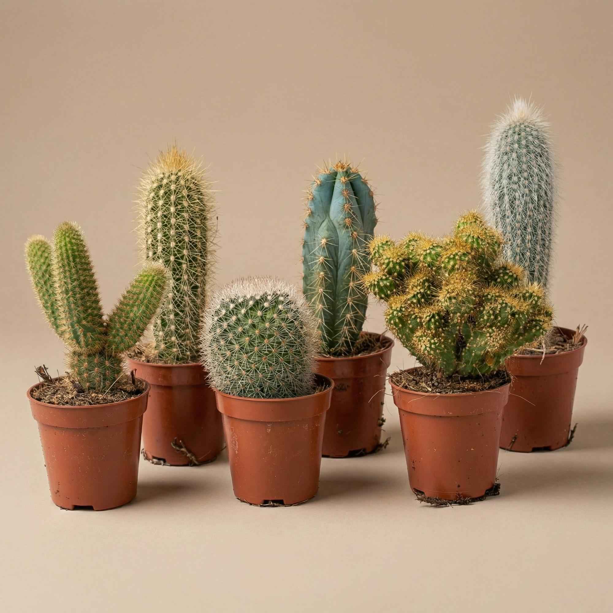 Image of Kakteen Set 12er Pack lebend – Mix verschiedener Kakteenarten im Mini Topf Ø5,5cm – Höhe ca.8-12cm – ideal als Geschenk-3