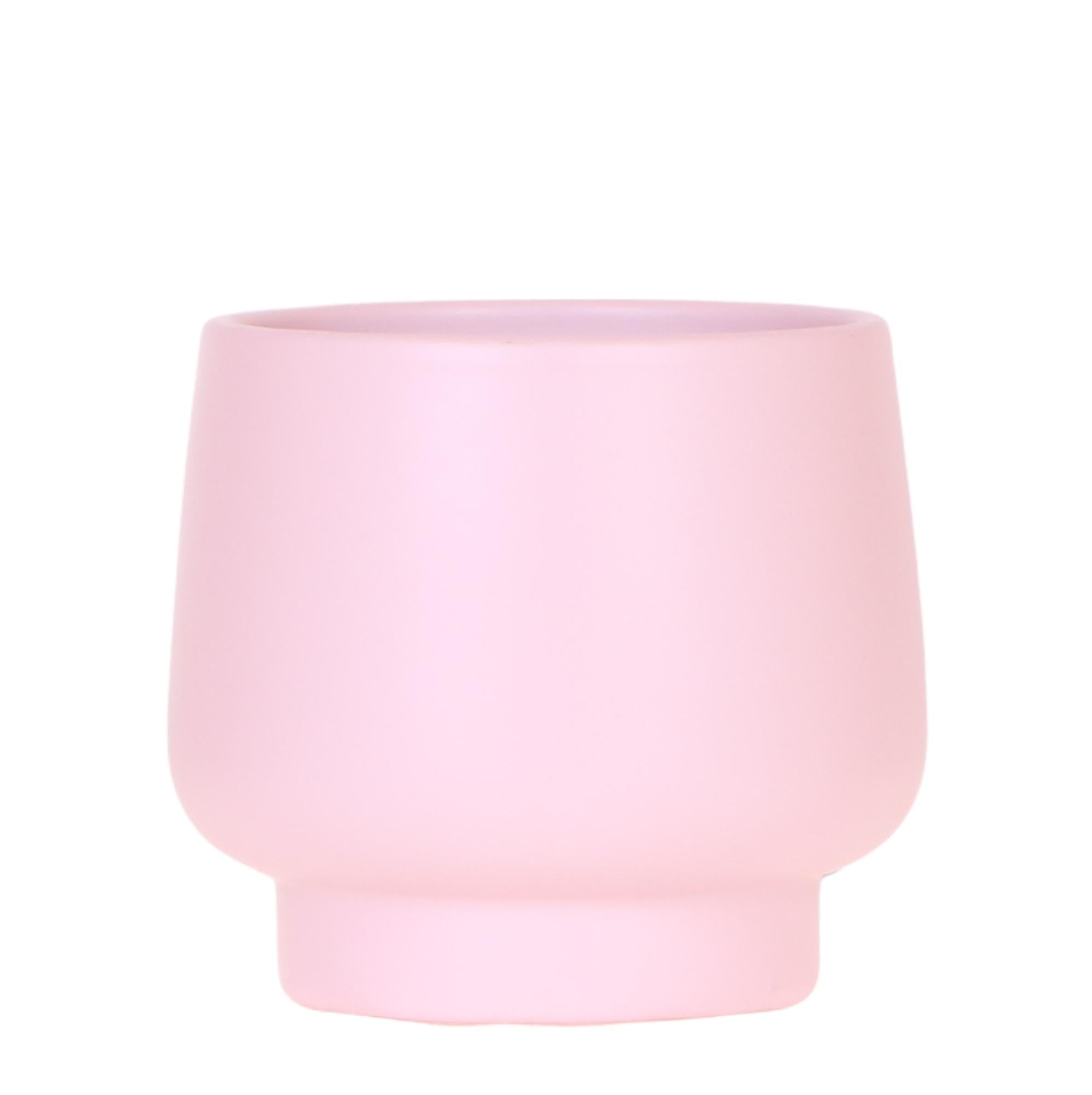 Image of Scandic Blumentopf – Pink – Ø9cm – Moderner Pflanztopf in Pastellrosa – Dekorativer Übertopf für Zimmerpflanzen, Orchideen & Kräuter-0