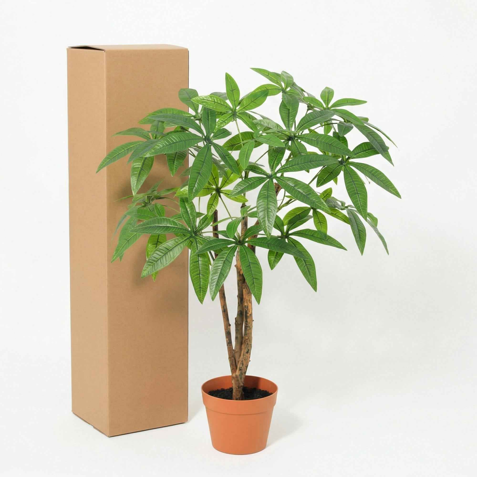Image of Kunstpflanze Pachira Aquatica 86cm – künstlicher Glückskastanien – Baum im Topf-2