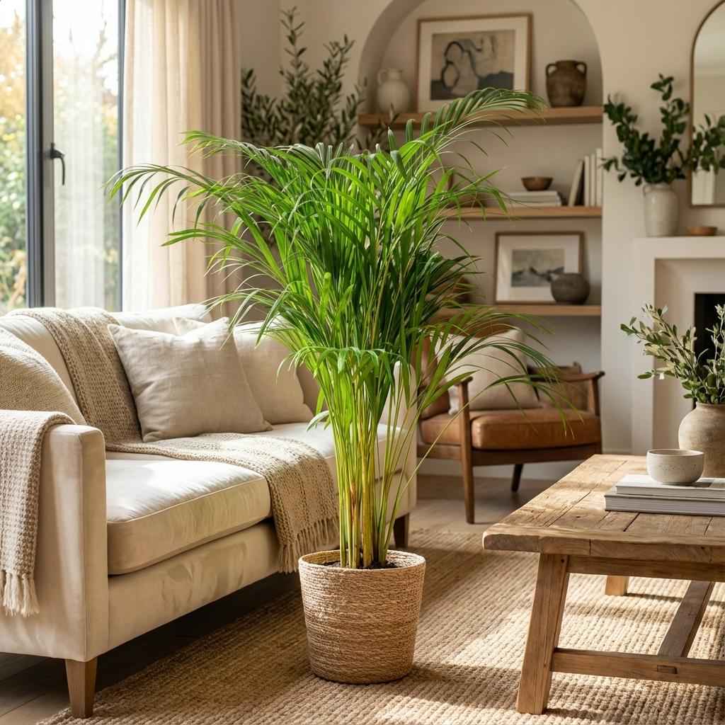 Image of Goldpalme Dypsis Lutescens Areca Zimmerpflanze 90-100cm Ø21cm Pflegeleichte Grünpflanze für Wohnzimmer Büro & Wintergarten-2