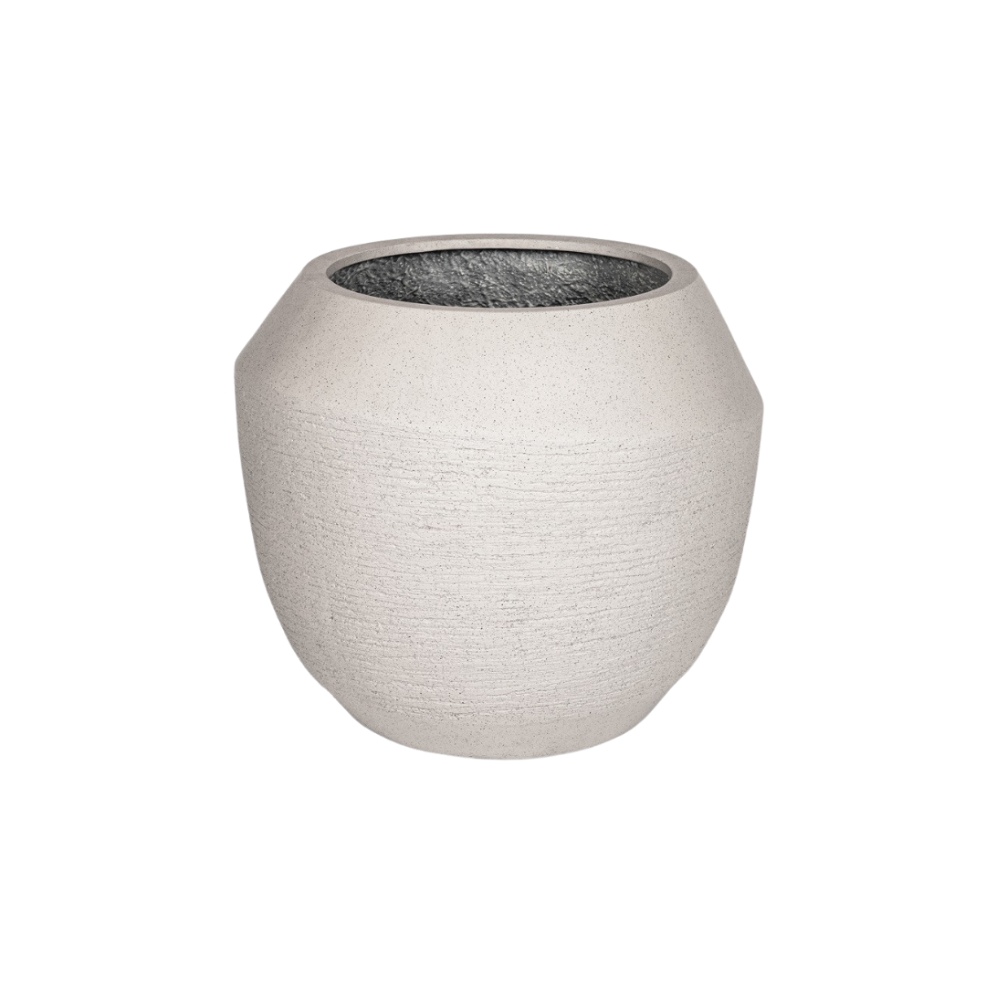 Image of Topf Ruvido Sand – Großer Pflanzkübel Ø54 x H47cm – Rustikales, sandfarbenes Design – Wetterfeste Keramik – Ideal für große Pflanzen innen & außen-0