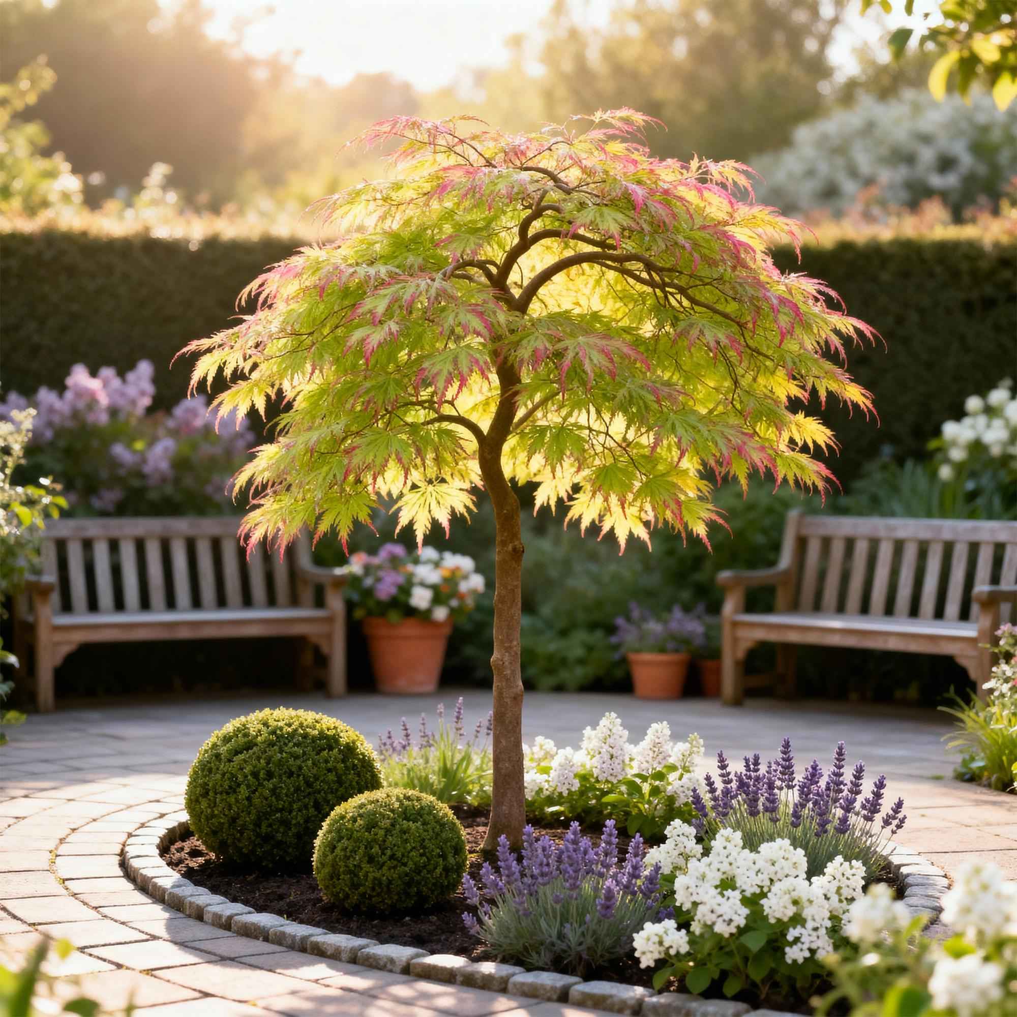 Image of Ahorn Acer palmatum Little Princess – Grün – Laubabwerfend – Wenig Pflege – 12cm Höhe 35cm-3