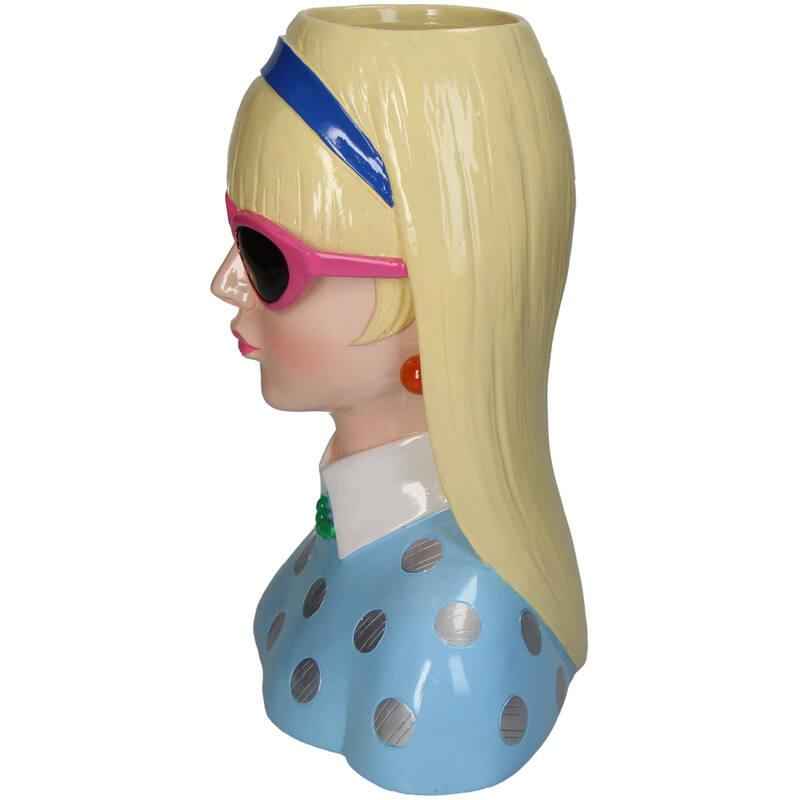 Image of Vase Fashion Lady 'Lyana' 29cm – Polyresin – Dekovase in Modedesign – Stilvolles Kunstobjekt & Blumenvase für modernes Interieur-1