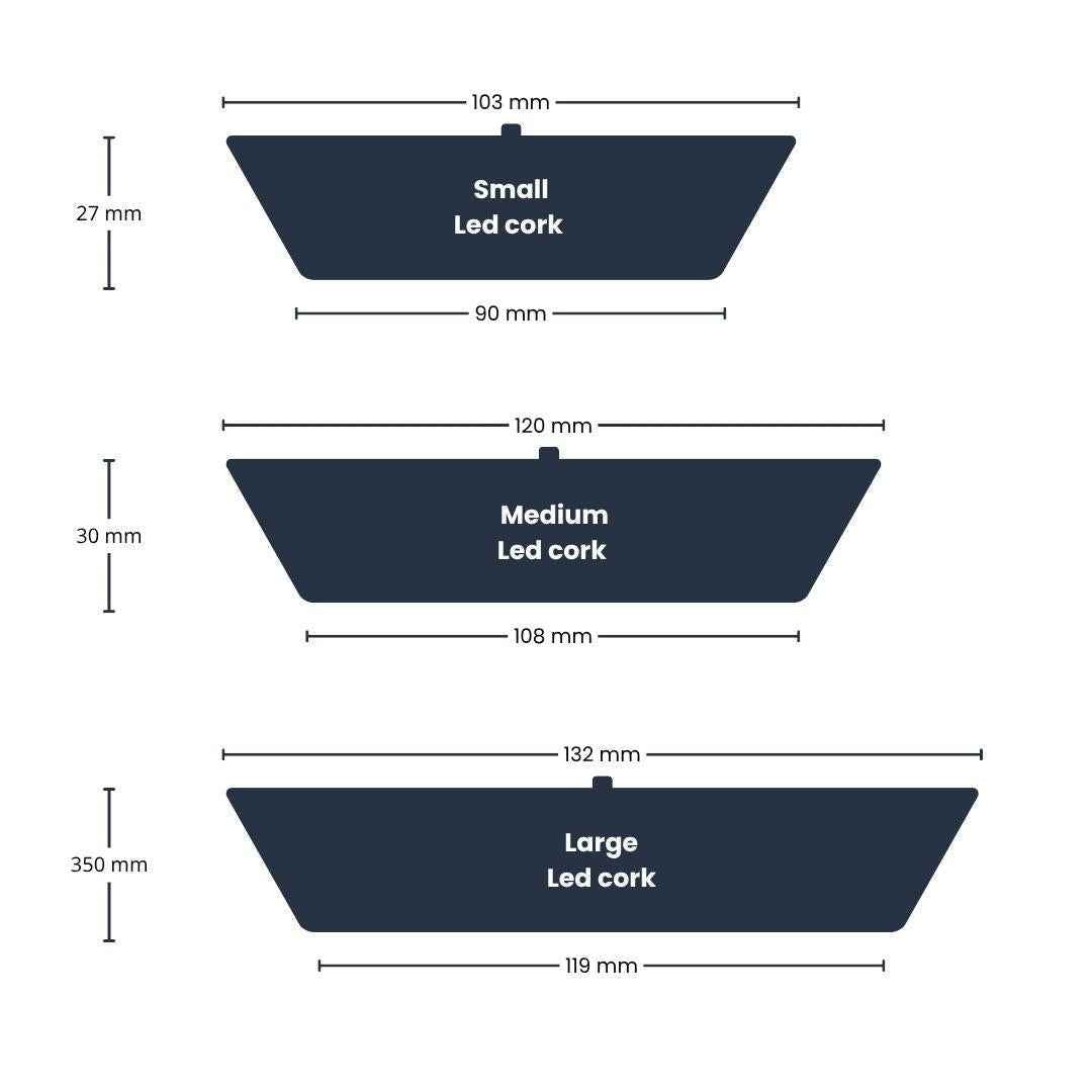 Image of LED Korkdeckel – Kork mit Beleuchtung – LED Lampe für Terrarium 10,3x9x2,7cm – Stimmungslicht für Flaschengarten & Dekoglas – Batteriebetrieben & kabellos-1