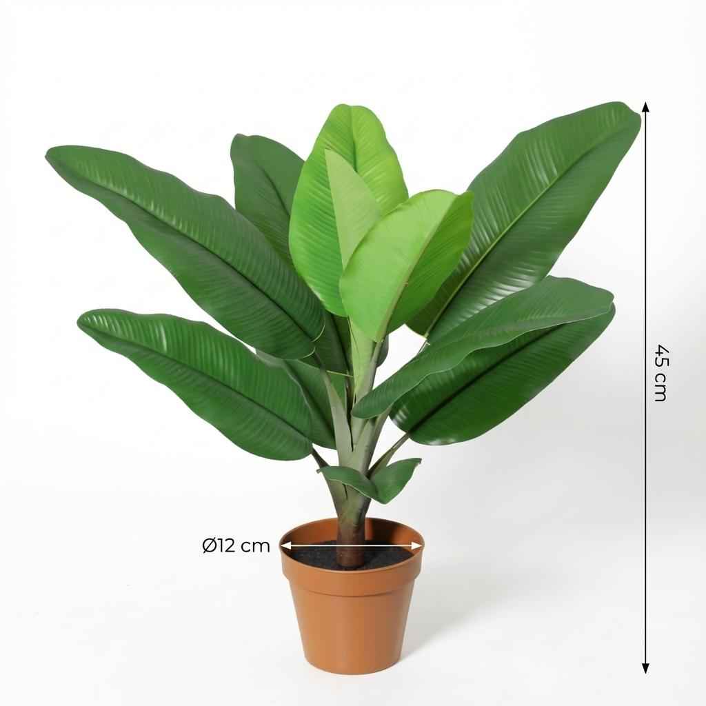 Image of Philodendron Jungle King Kunstpflanze 45cm – Tropische Deko Pflanze – Pflegefreie Zimmerpflanze für Wohnzimmer Büro & Fensterbank
