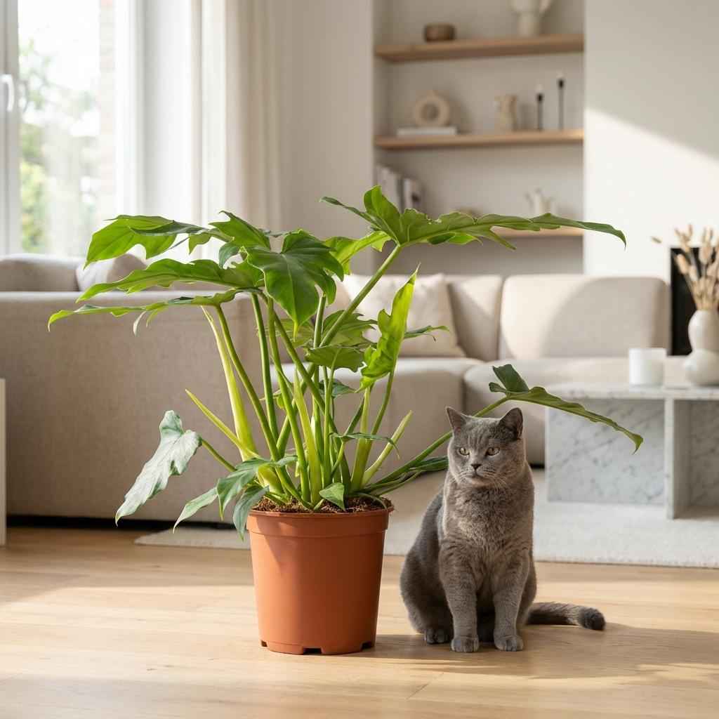 Image of Philodendron lacerum grün 65cm 19cm Baumfreund Pflanze pflegeleicht große Blätter für Zimmer & Büro tropische Grünpflanze für halbschattige Standorte-2