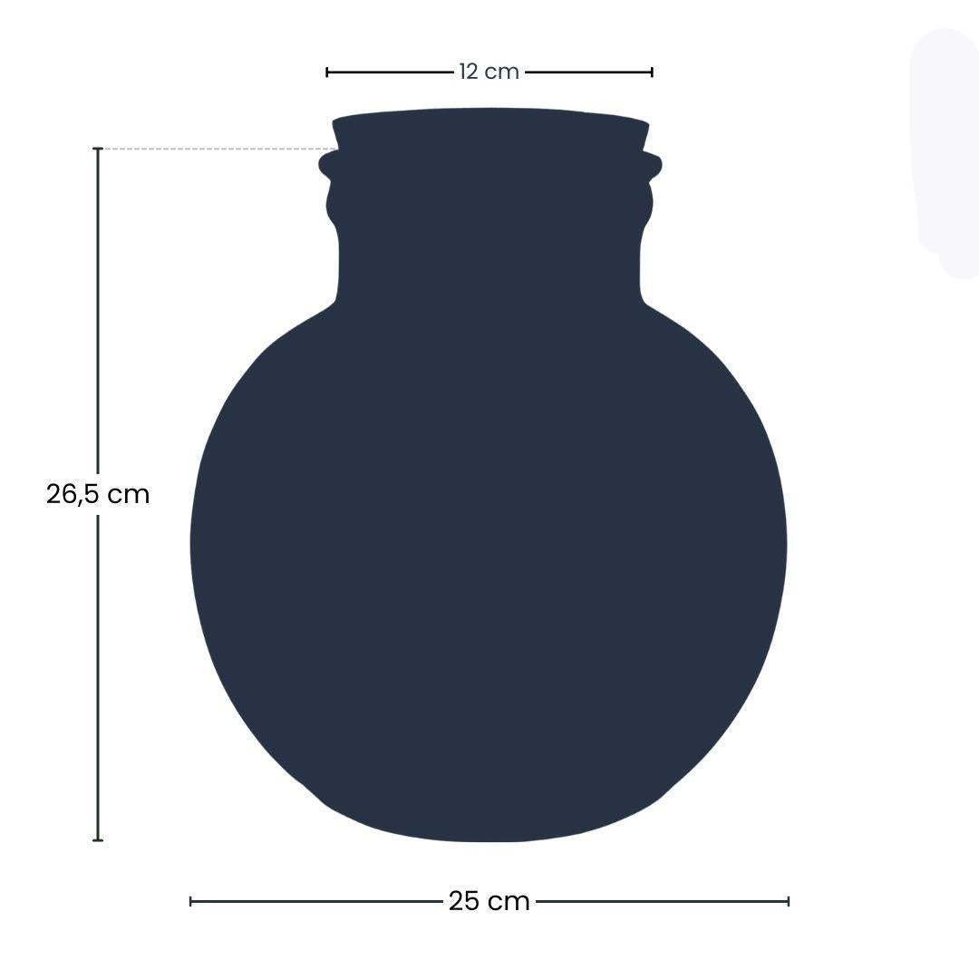 Image of Terrarienflasche Teddy mit Korken – Ø25cm ↕26,5cm – Glasflasche aus Recyclingglas – ca. 7L Volumen – Für DIY – Terrarien & Mini – Ökosysteme-2