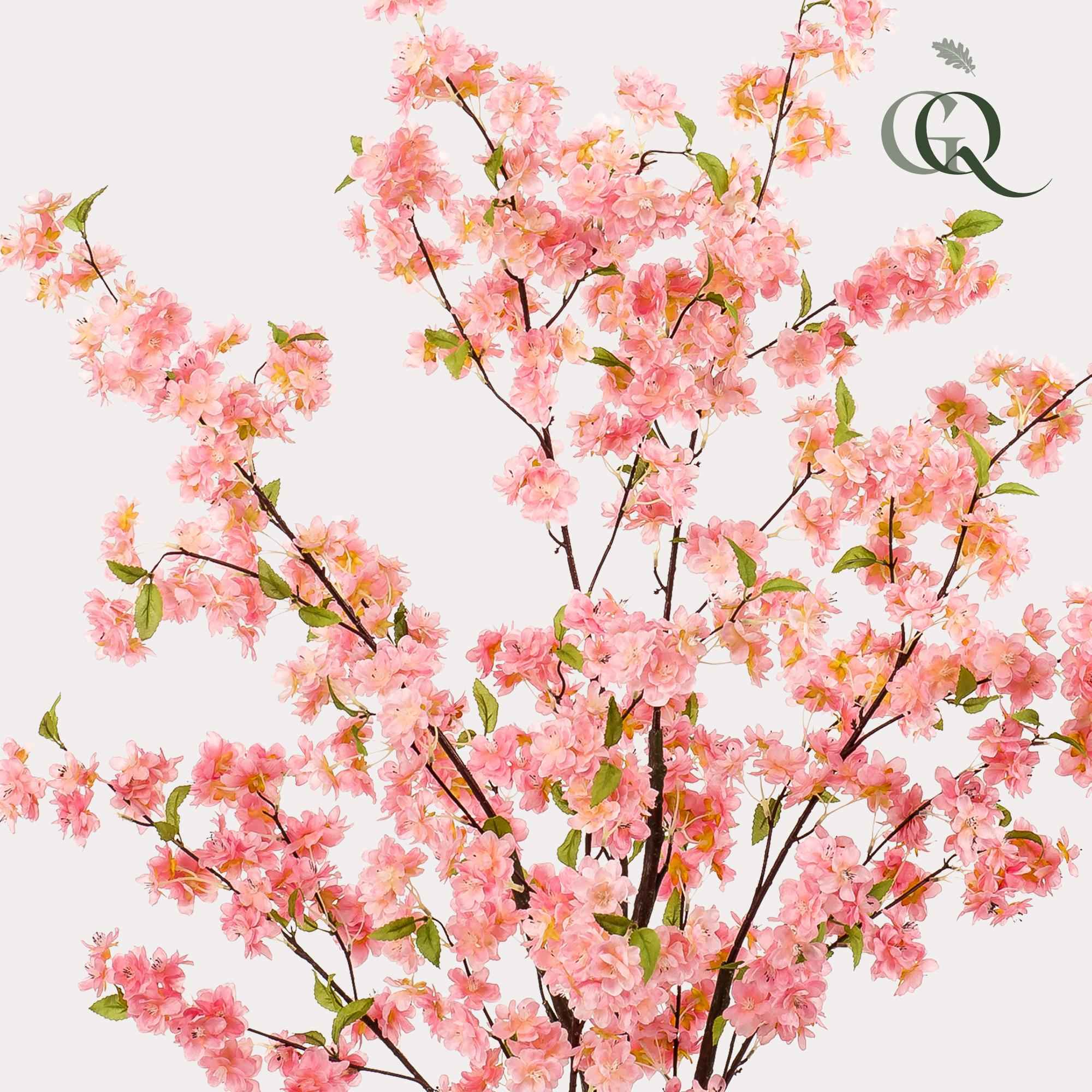 Image of Kunstpflanze Prunus – Kirschblüte Rosa – 135cm – Dekorative blühende Zimmerpflanze ohne Pflege-1
