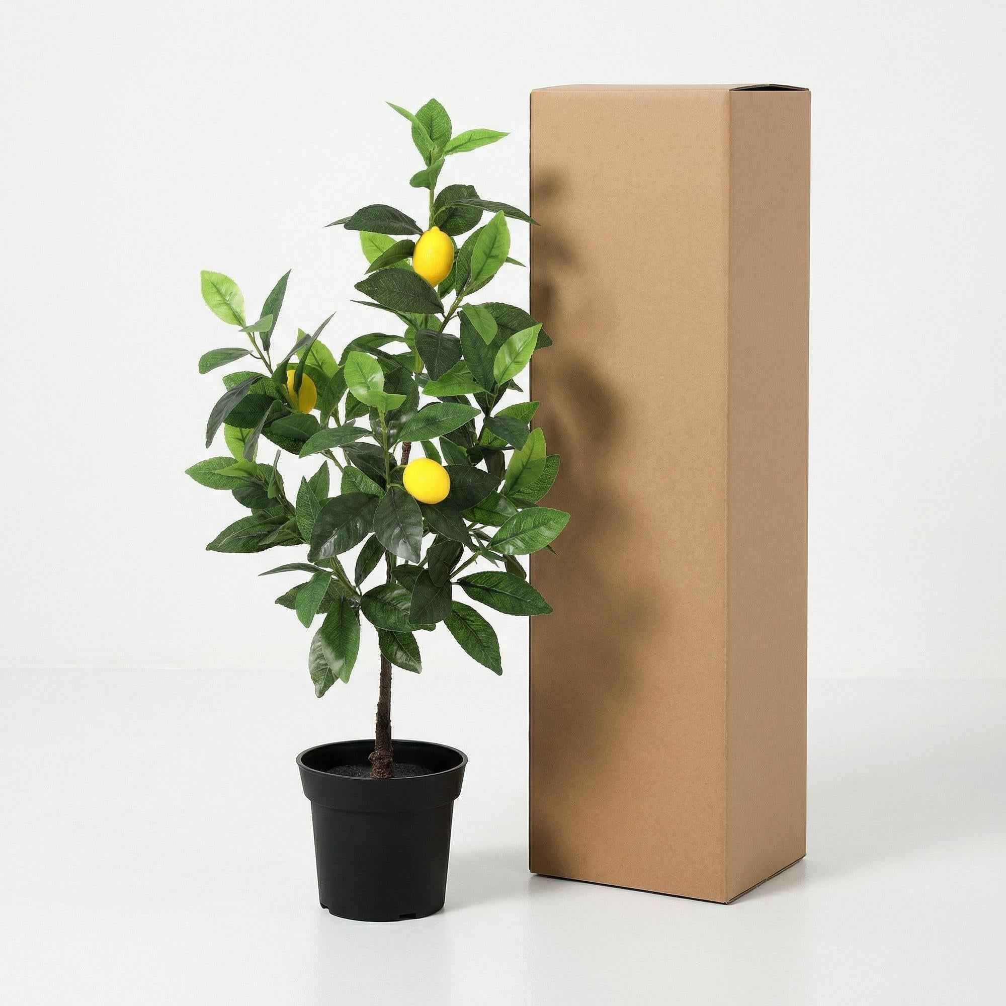 Image of Kunstpflanze Zitronenbaum 65cm – künstlicher Lemon Tree – realistische Blätter & Zitronenoptik