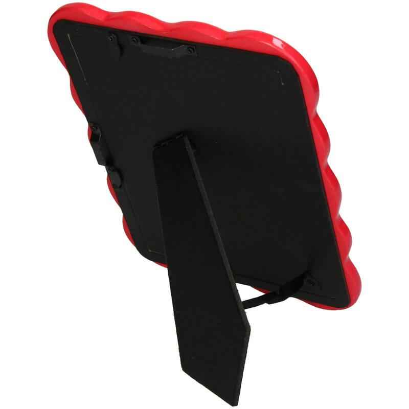 Image of Fotorahmen – Gebogenes Polyresin – Rosa – 13x18cm – Eleganter Bilderrahmen in geschwungener Form – Für Fotos, Portraits & Erinnerungen – Tisch-2