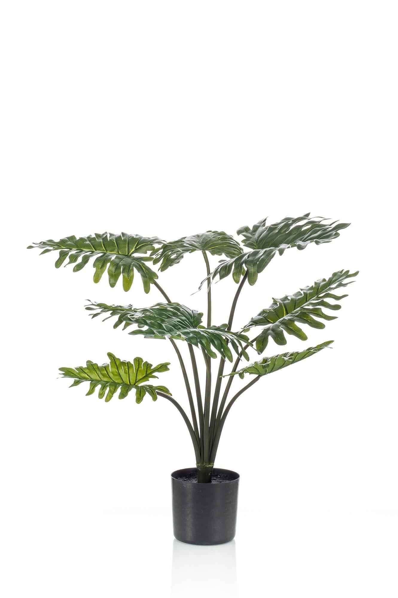 Image of Kunstpflanze Philodendron – 60cm – Täuschend echt & pflegefrei – Dekorative Kunst – Zimmerpflanze für Wohnzimmer & Büro – Nachhaltig & langlebig-0