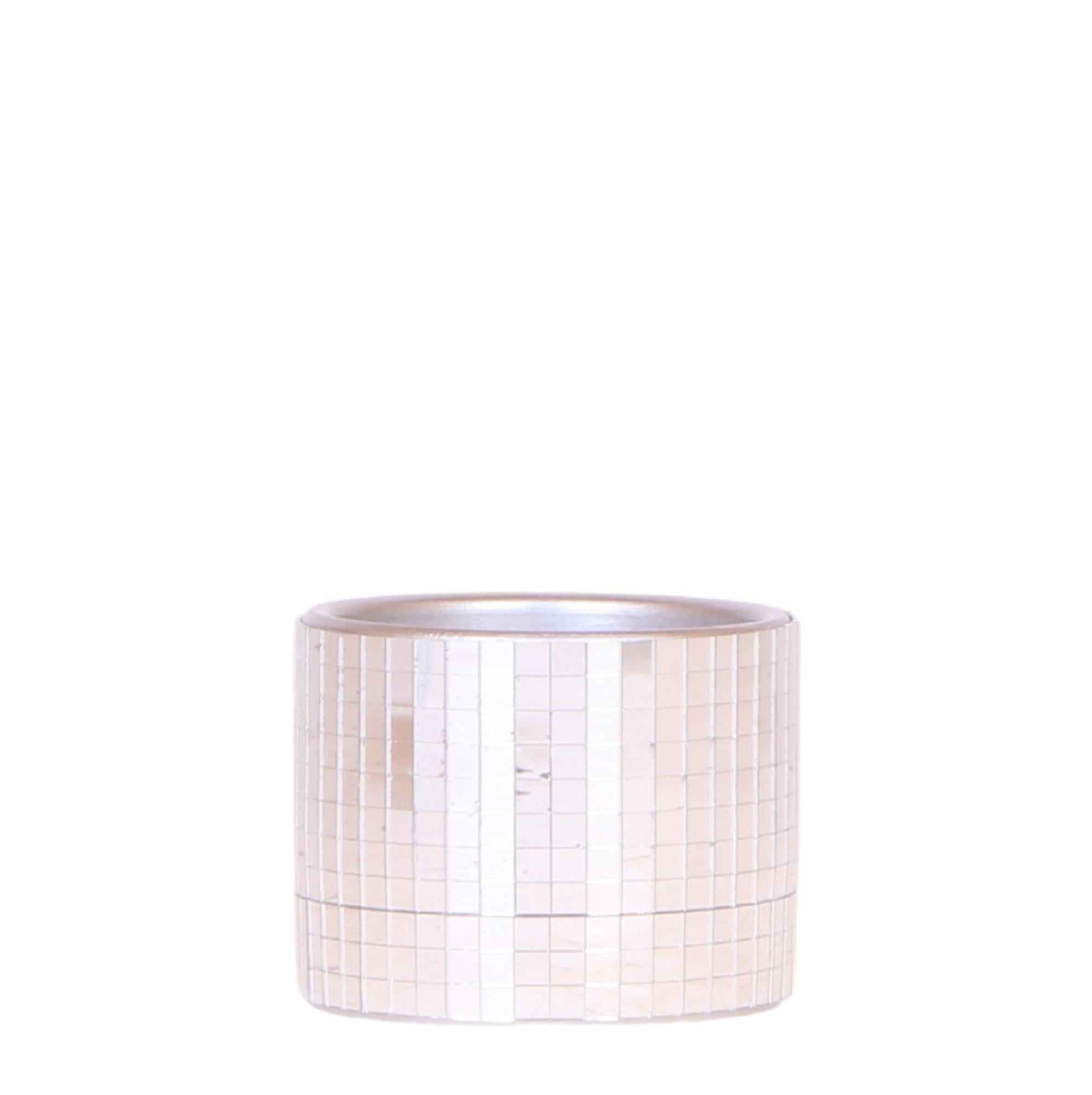 Image of Blumentopf Disco – Ø6cm – Kleiner Keramik Ziertopf mit glänzender Struktur – Moderner Übertopf für Mini – Zimmerpflanzen, Sukkulenten & Kakteen-0
