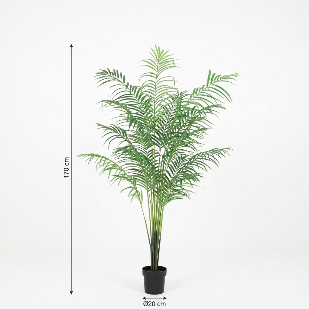 Image of Kentia Palme Kunstpflanze 170cm – Große Kunstpalme Deko Pflanze – Pflegefreie Zimmerpflanze für Wohnzimmer Büro & Empfangsbereich-3