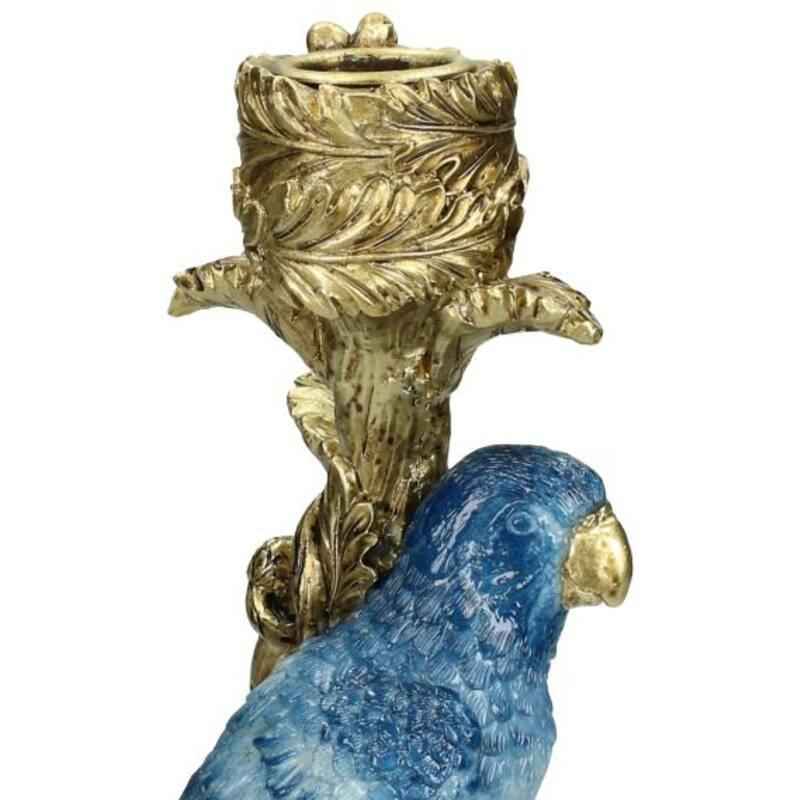 Image of Kerzenständer Vogel Blau 26cm – Kleiner Kerzenhalter in Vogel – Form – Verspieltes & modernes Wohnaccessoire-2