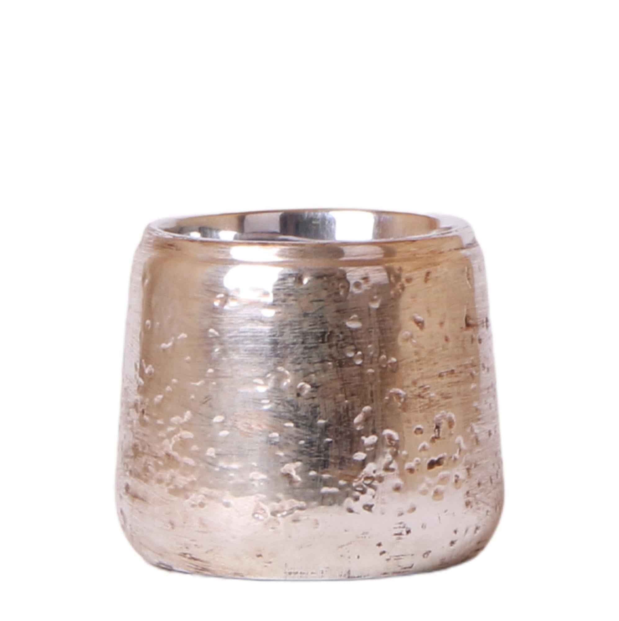 Image of Luxuriöser Blumentopf Silber – Keramik Ziertopf Ø9cm – Eleganter Pflanzkübel für Zimmerpflanzen – Moderner Übertopf mit glänzender Oberfläche-0