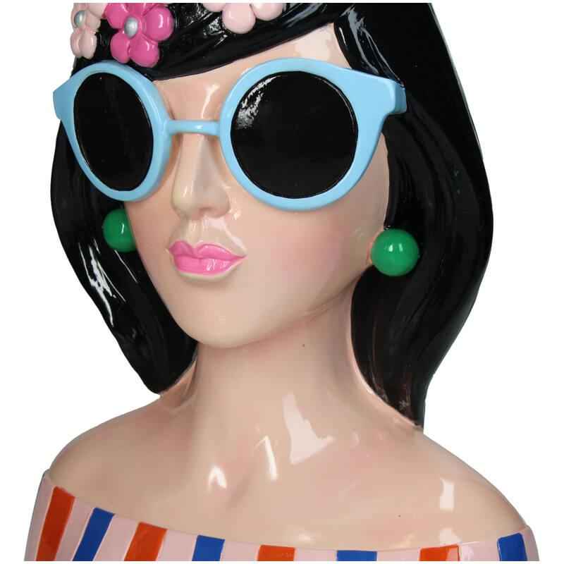 Image of Vase Fashion Lady 'Anna' 30cm – Polyresin – Dekovase in Modedesign – Stilvolles Kunstobjekt & Wohnaccessoire für modernes Interieur