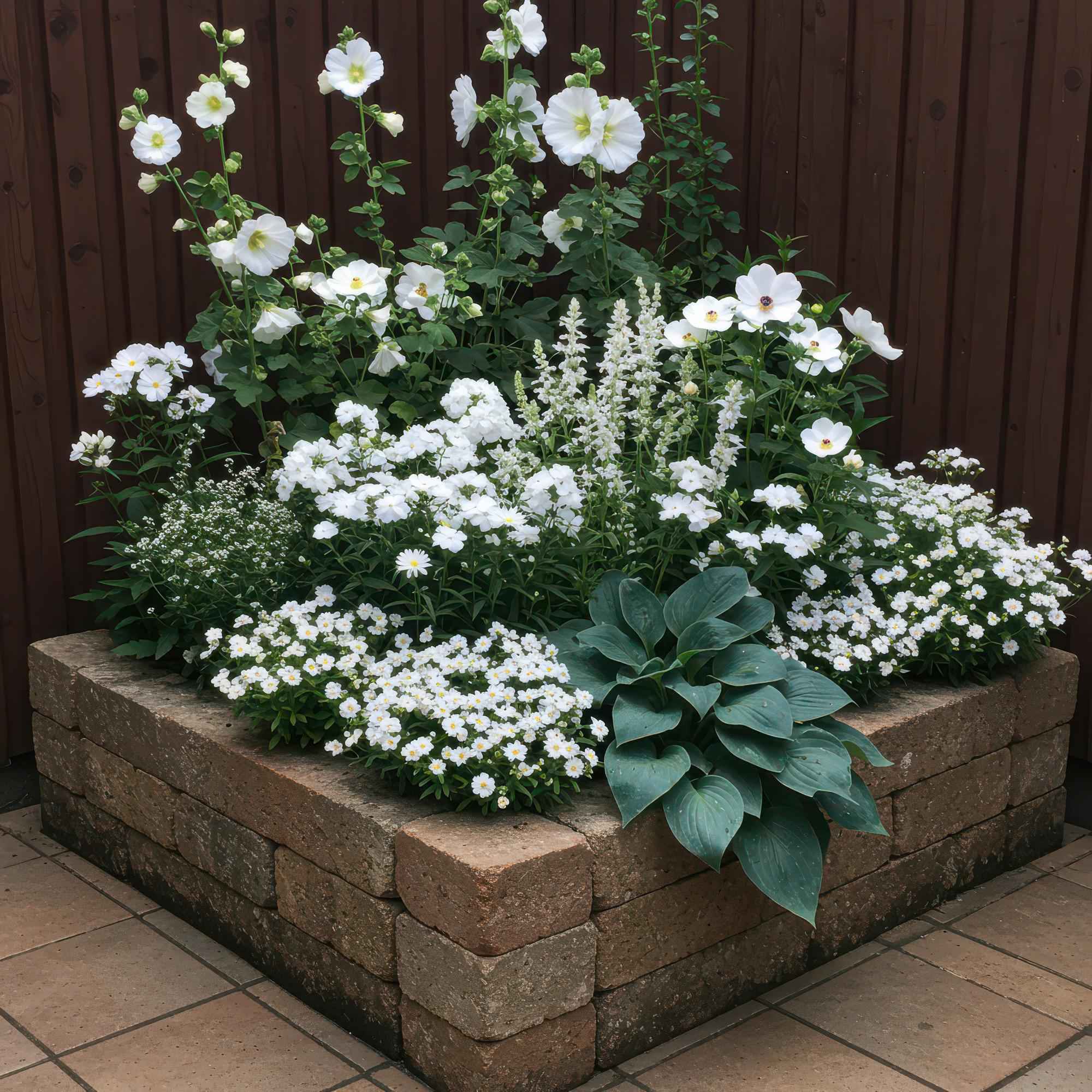 Image of Staudenset – Weiß – 6 weiße Blühstauden – Für 1m² Beet – Pflegeleicht – Eleganter Blütenteppich – Für sonnige Standorte – Ø11cm-3