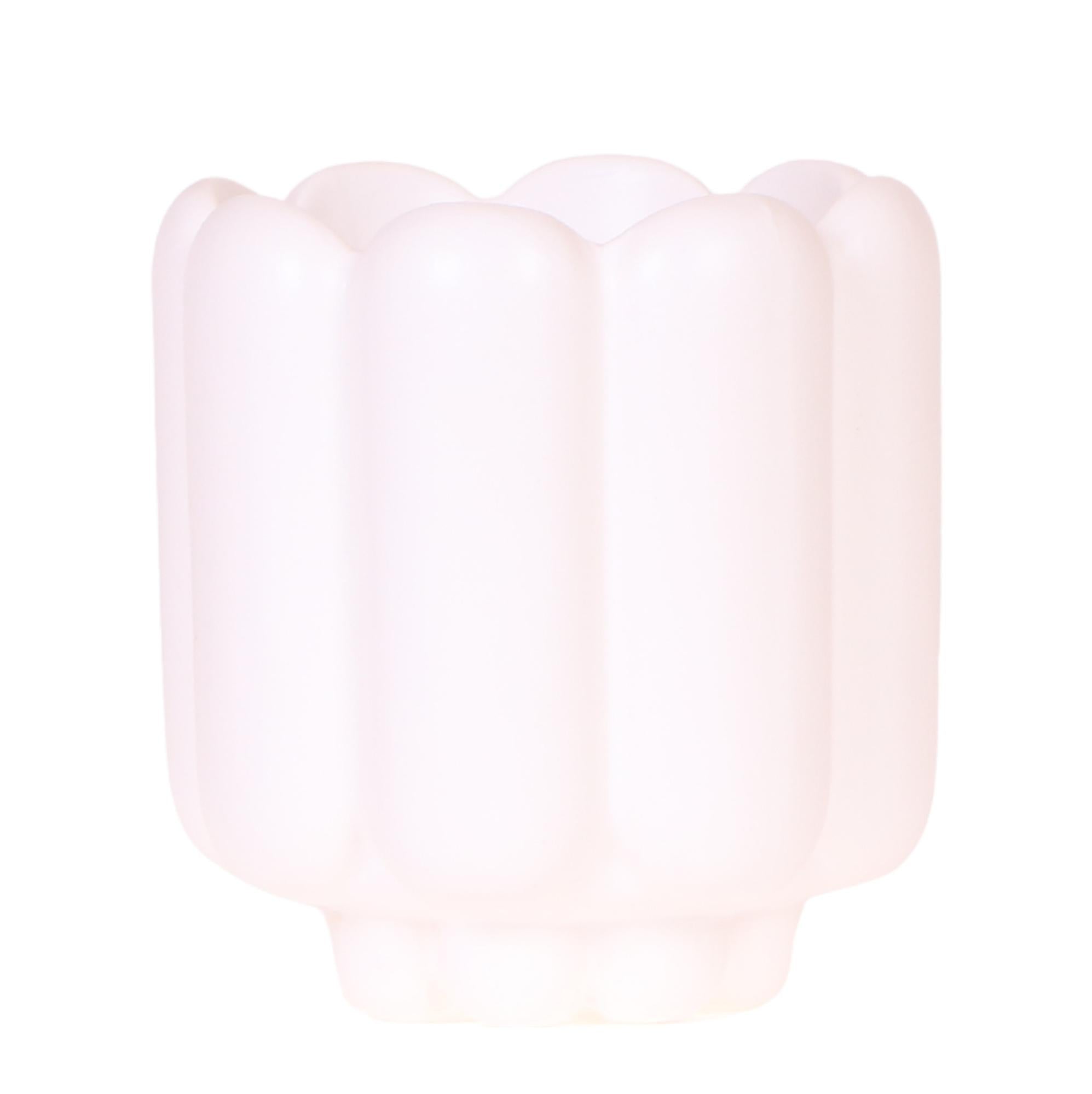 Image of Retro Pflanztopf – Weiß – Ø9cm – Übertopf aus Keramik – Slow Living Kollektion – Blumentopf mit Rillenstruktur-0