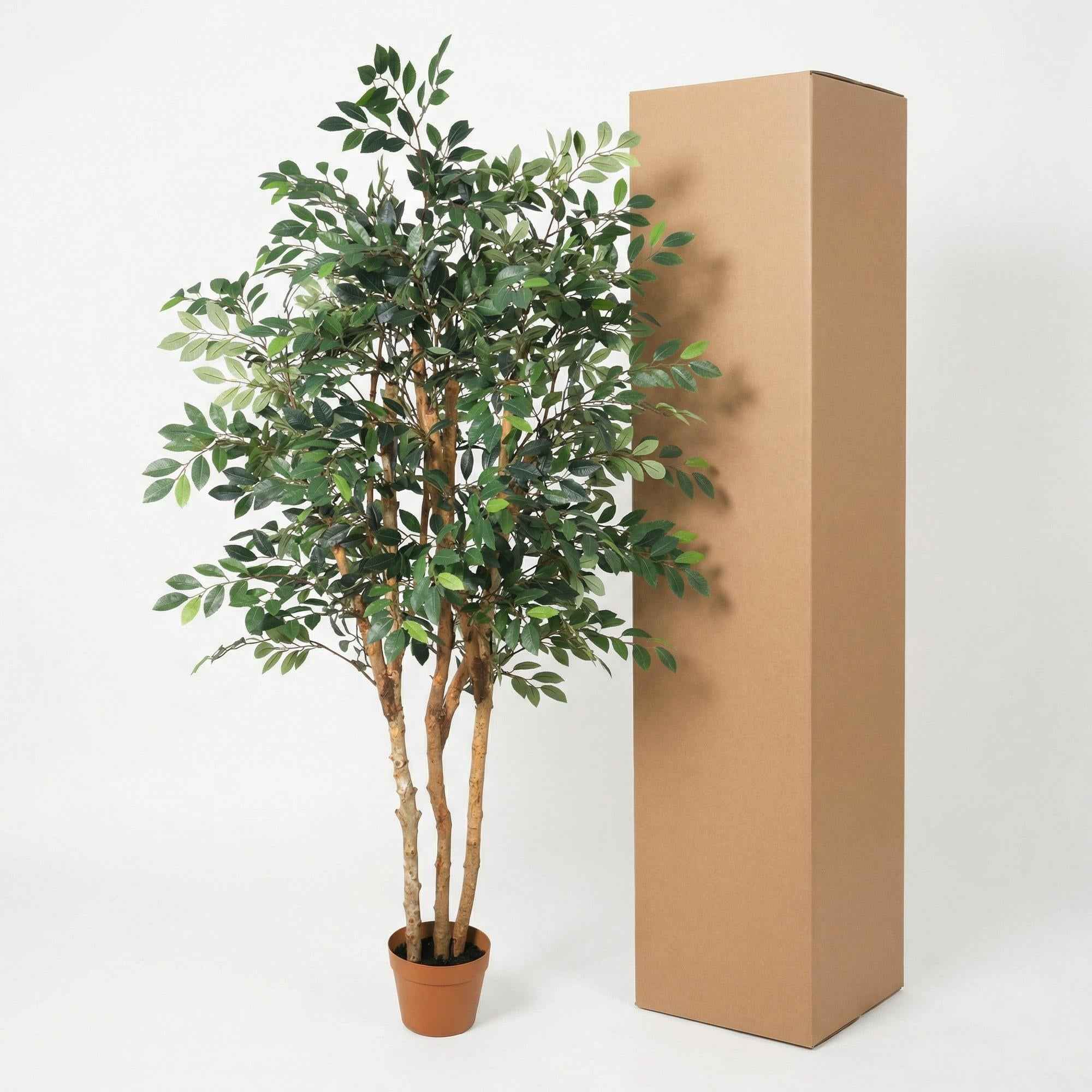 Image of Kunstpflanze Ficus Exotica 150cm – künstlicher Deko – Baum im Topf-1