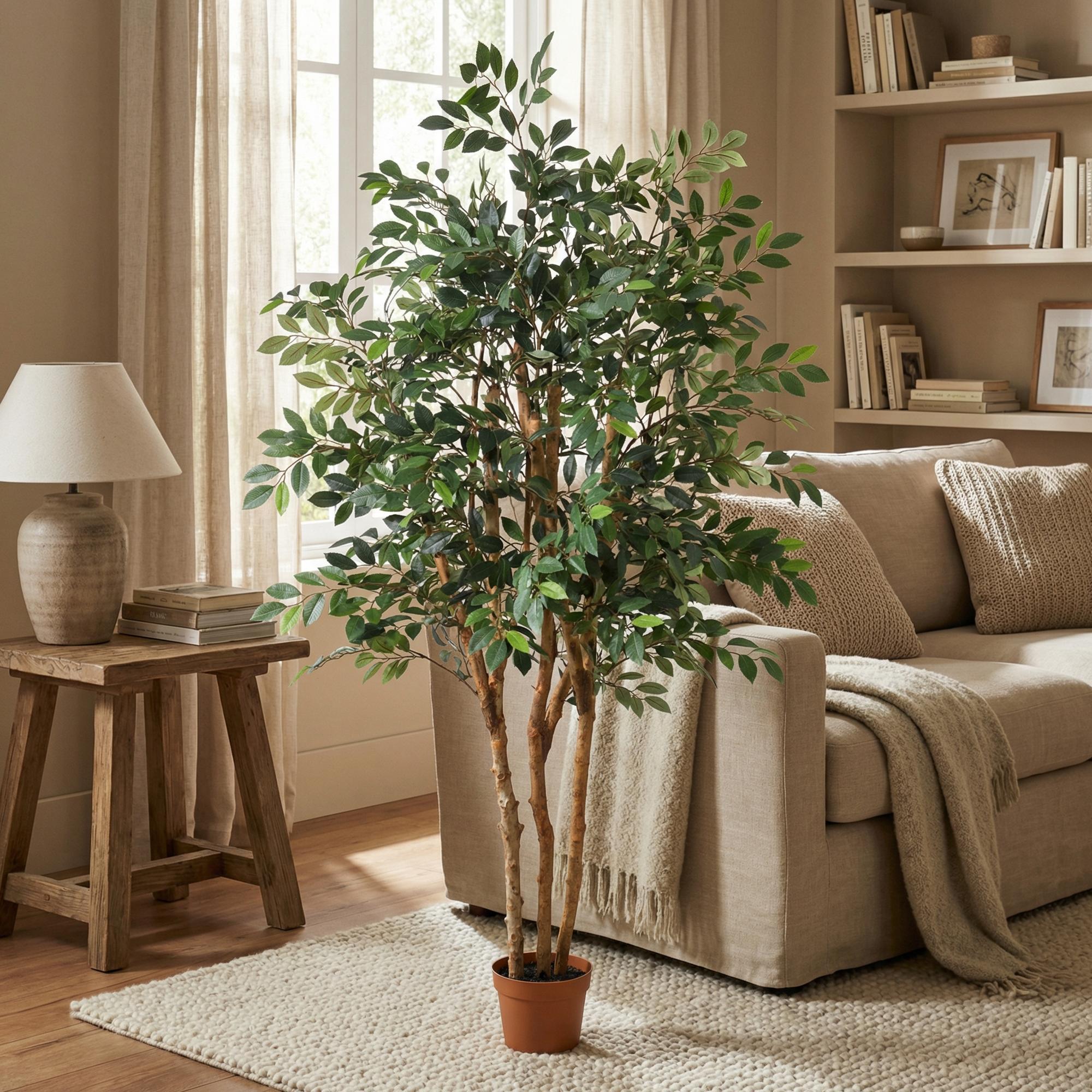 Image of Kunstpflanze Ficus Exotica 150cm – künstlicher Deko – Baum im Topf-4