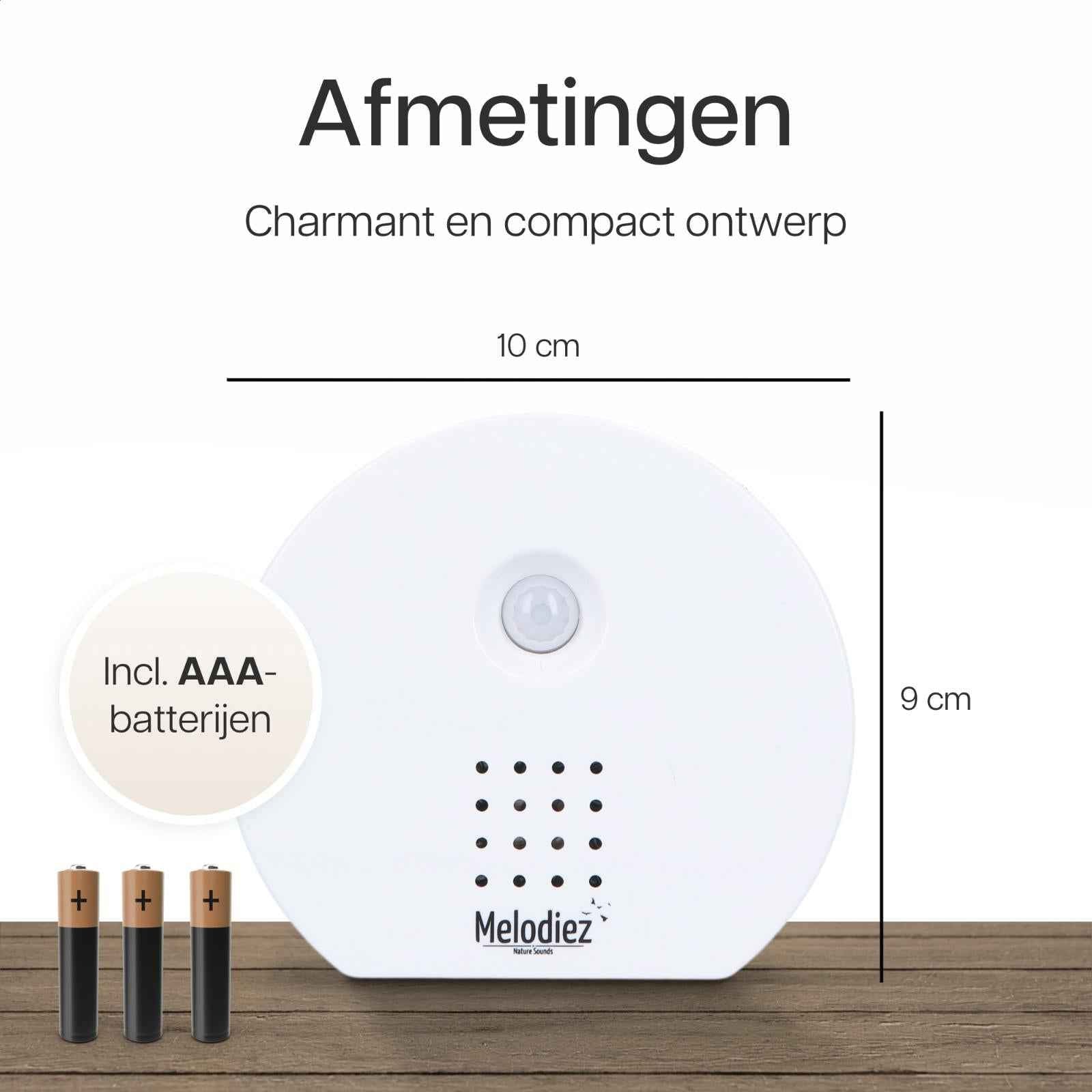 Image of Melodiez Musikbox Weiß – Naturklänge mit Bewegungssensor – Kompakte Soundbox für beruhigende Vogelstimmen, Meeresrauschen & Dschungelklänge-1