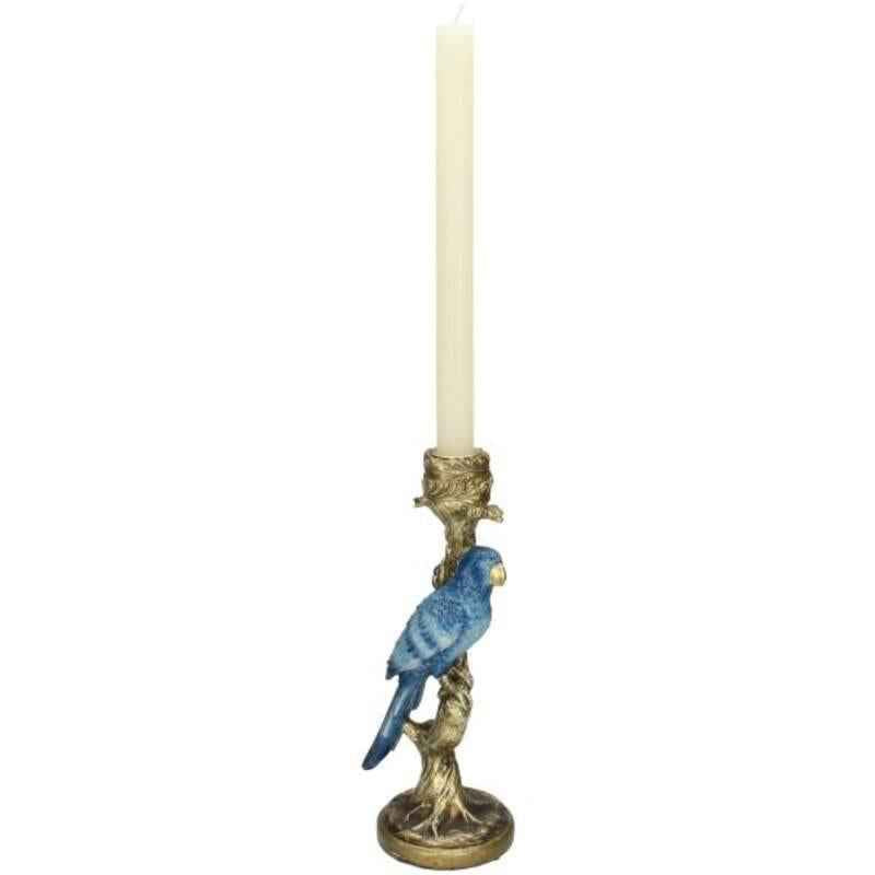 Image of Kerzenständer Vogel Blau 26cm – Kleiner Kerzenhalter in Vogel – Form – Verspieltes & modernes Wohnaccessoire-3