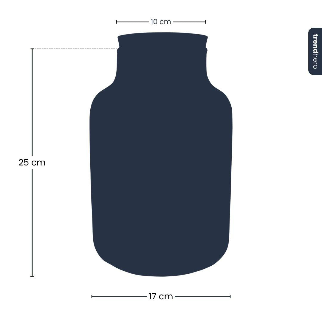 Image of Terrarium Flasche – Geschlossene Glasflasche mit Korken & LED – Beleuchtung – Höhe 24,5cm Ø17cm – Dekoratives Pflanzenterrarium aus Recyclingglas-3
