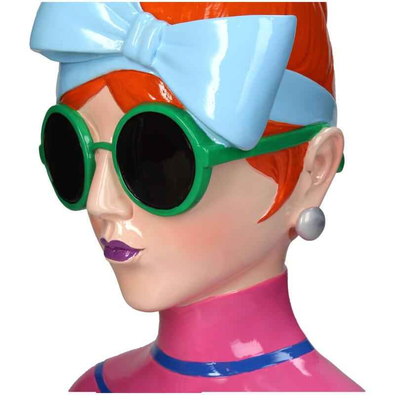 Image of Vase Fashion Lady 'Larissa' – 30cm – Polyresin – Modedesign – Dekorative Kunstvase für Wohnzimmer, Tisch & Fensterbank-2