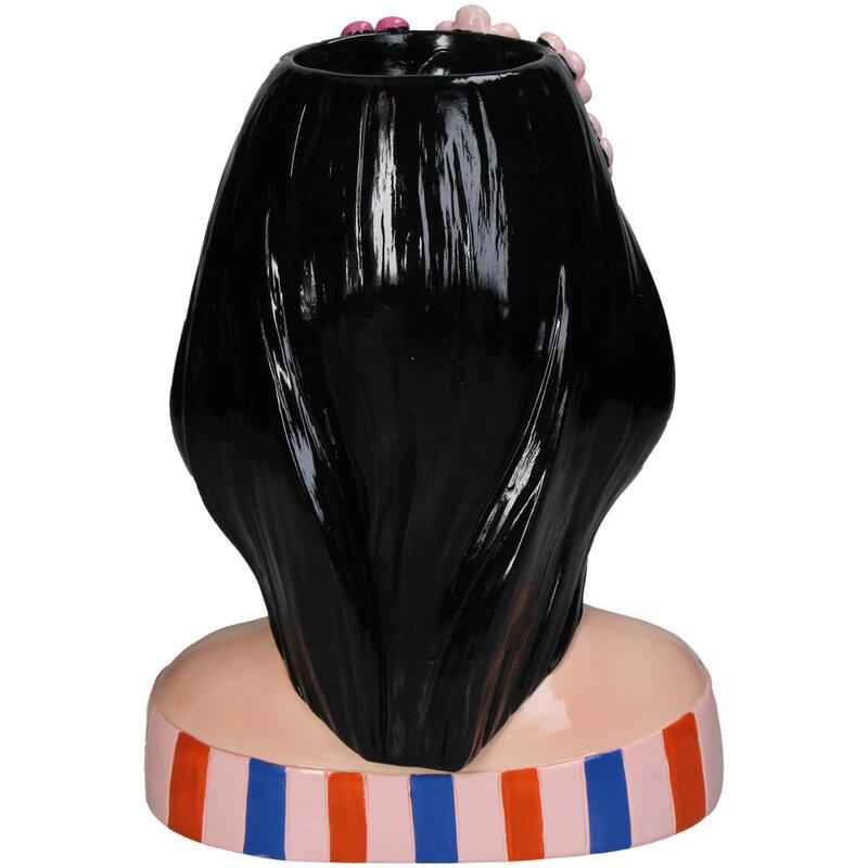 Image of Vase Fashion Lady 'Anna' 30cm – Polyresin – Dekovase in Modedesign – Stilvolles Kunstobjekt & Wohnaccessoire für modernes Interieur