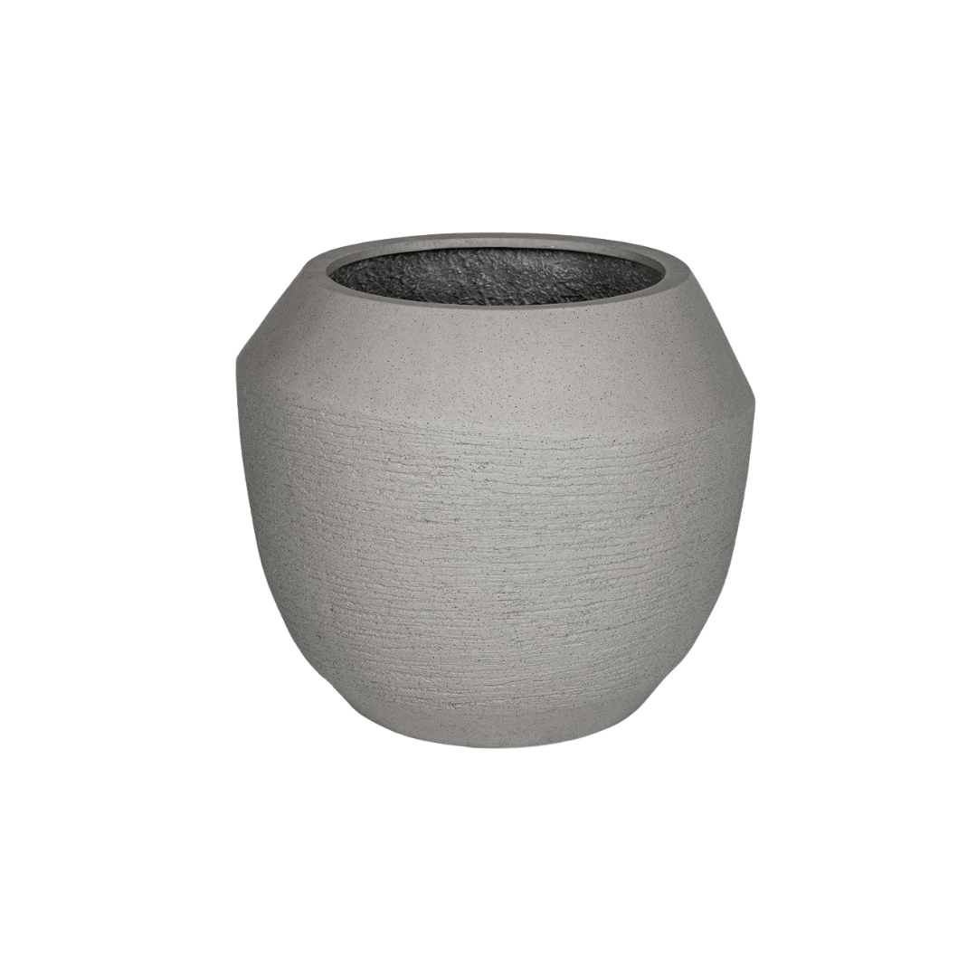 Image of Pflanztopf XXL Ruvido Clay – D54cm x H47cm – Großer Blumentopf im rustikalen Clay – Look – Für Innen & Außen – Aus wetterfestem Keramik-0