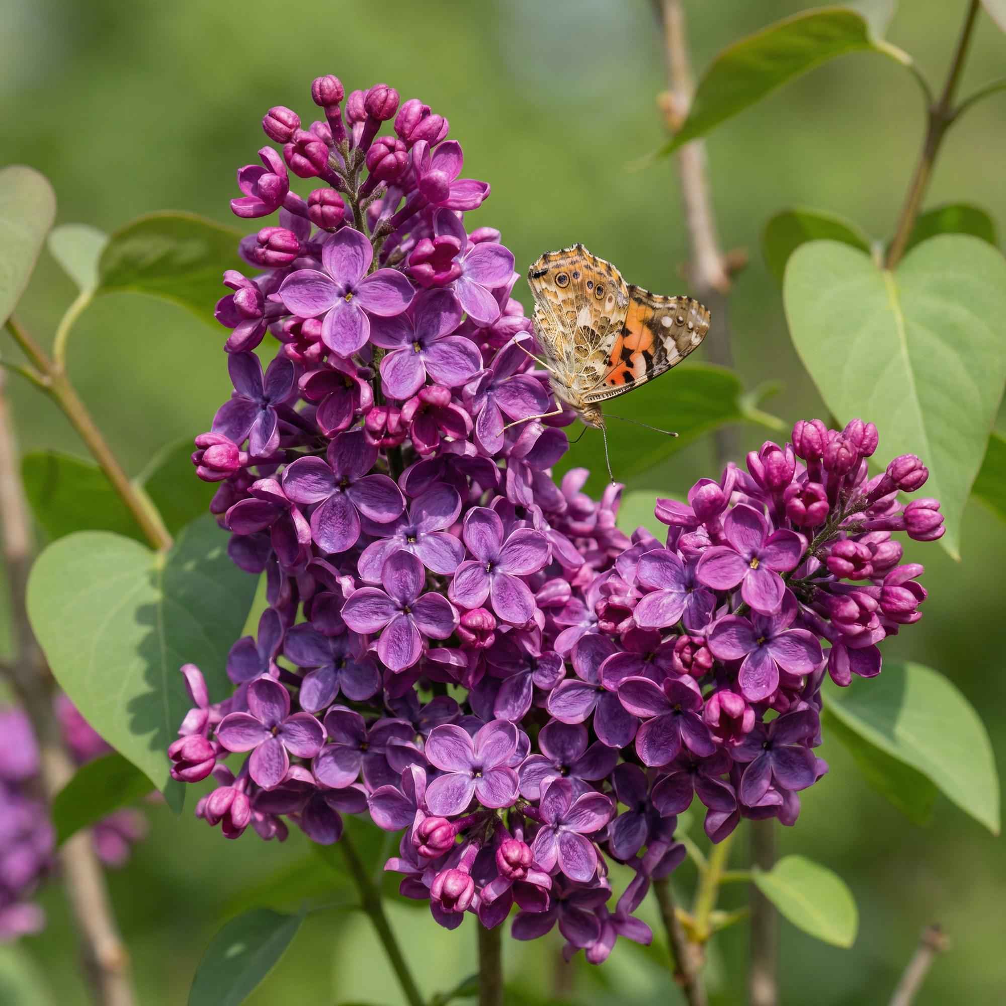 Image of Flieder Syringa vulgaris Ludwig Späth 45cm – winterhart lila, stark duftend – 17cm – Blüte Mai – Juni-0