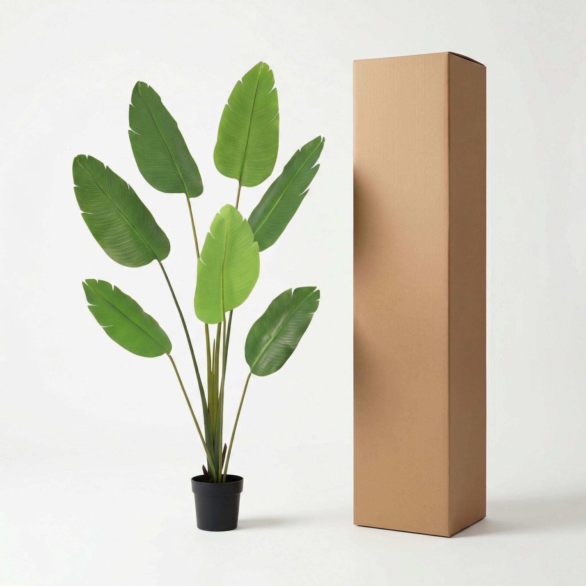 Image of Kunstpflanze Strelitzia Nicolai 170cm – künstliche Paradiesvogelblume als XXL Deko-Pflanze im Topf-4