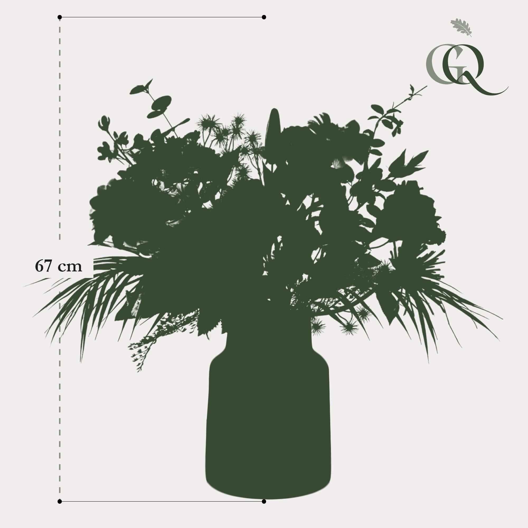 Image of Kunstblumenstrauß – Pretty Powerful – 67cm – Hochwertiges Kunstblumen Bouquet für Wohnzimmer Büro Dekoration-3