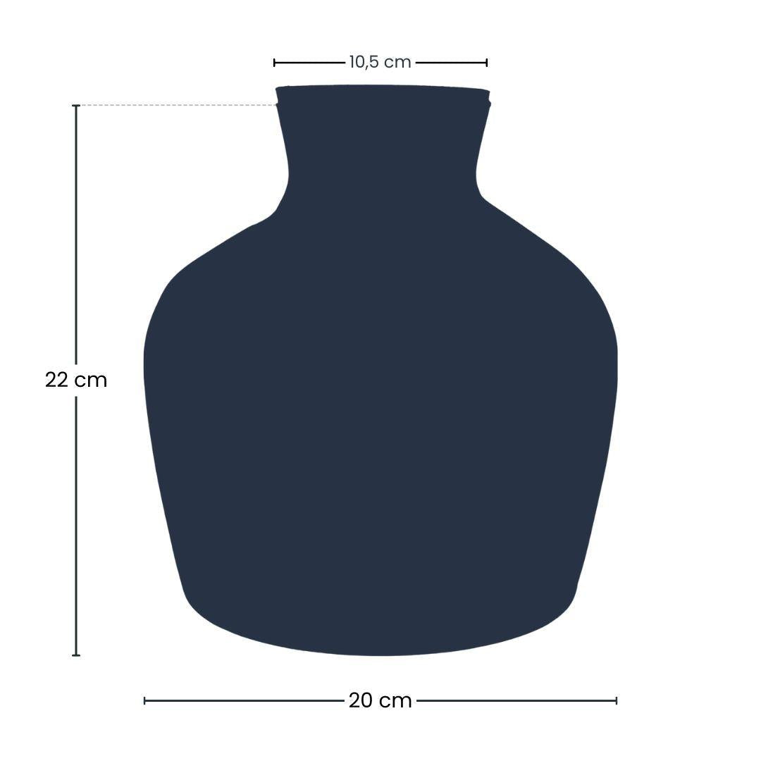 Image of Flaschengarten – Terrarienflasche aus recyceltem Glas mit LED – Korken – Höhe 22cm Ø20cm – Dekoratives Glasgefäß mit Beleuchtung-2