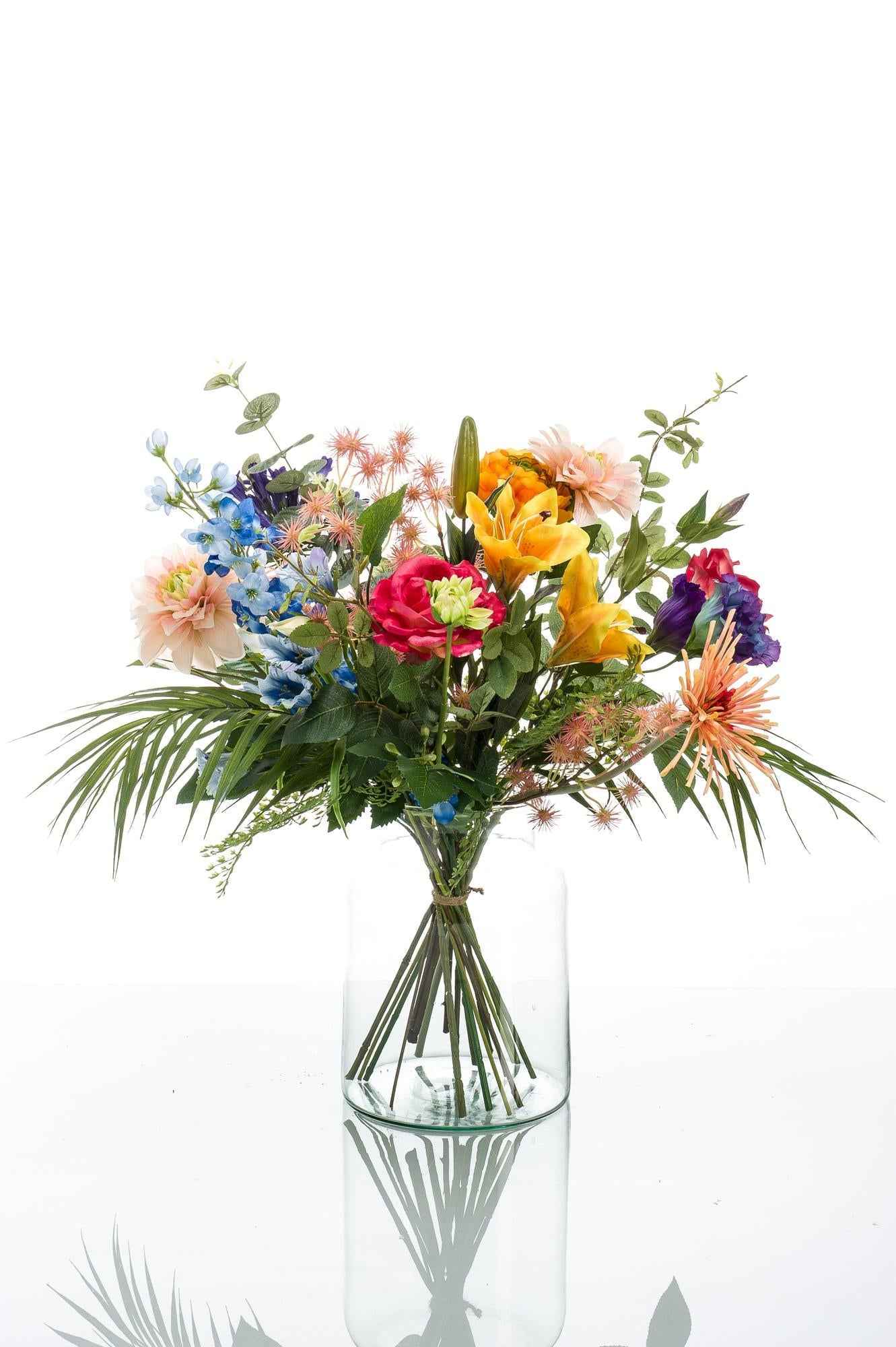 Image of Kunstblumenstrauß – Pretty Powerful – 67cm – Hochwertiges Kunstblumen Bouquet für Wohnzimmer Büro Dekoration-0