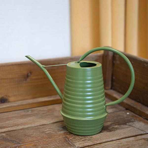 Image of Blumengießkanne Zink – 1 Liter – Grün – Ergonomische Indoor – Gießkanne mit langer Tülle für präzises Gießen-0