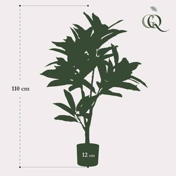 Image of Kunstpflanze Croton Codiaeum – Wunderstrauch – 95cm – künstliche Pflanze mit bunt gefärbten Blättern & Holzstamm – Deko-Pflanze für Zimmer & Büro-4