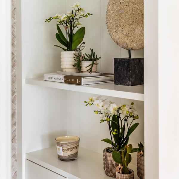 Image of Dekotopf Marmor – Hell – Ø6cm – Eleganter Keramik Blumentopf in Marmoroptik – Zeitloses Design – Für Mini-Pflanzen, Sukkulenten & Kakteen-4