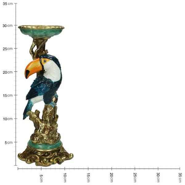 Image of Kerzenständer Tukan – Bunter Kerzenhalter – 30cm – Tropisches Design – Indoor & Outdoor-4