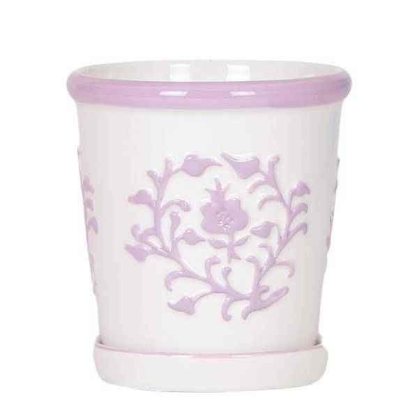 Image of Malaga Blumentopf Rosa Ø9cm – Keramiktopf in sommerlichem Design – Pflanzentopf für Zimmerpflanzen & Kräuter-0
