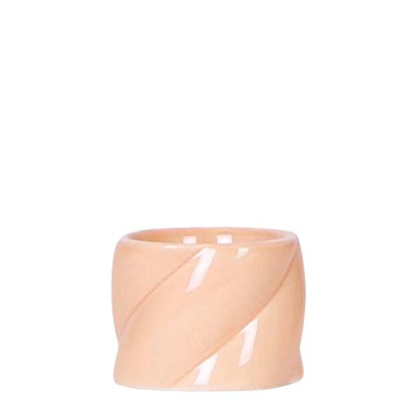 Image of Dekotopf Candy – Pfirsich – Ø6cm – Farbiger Keramik Blumentopf in glänzender Optik – Runde Form – Für Mini-Pflanzen & Orchideen-0