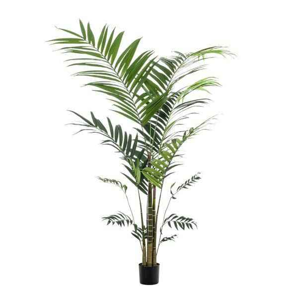 Image of Kunstpflanze Kentia Palme – ca. 210cm hoch – XXL künstliche Kentiapalme mit großen Wedeln – Tropische Zimmerpflanze für Zimmer & Büro